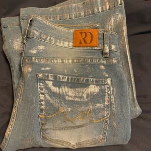 RD metallic Silver Jeans